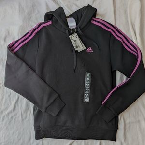 NWT Adidas Black and Purple Hoodie size XS